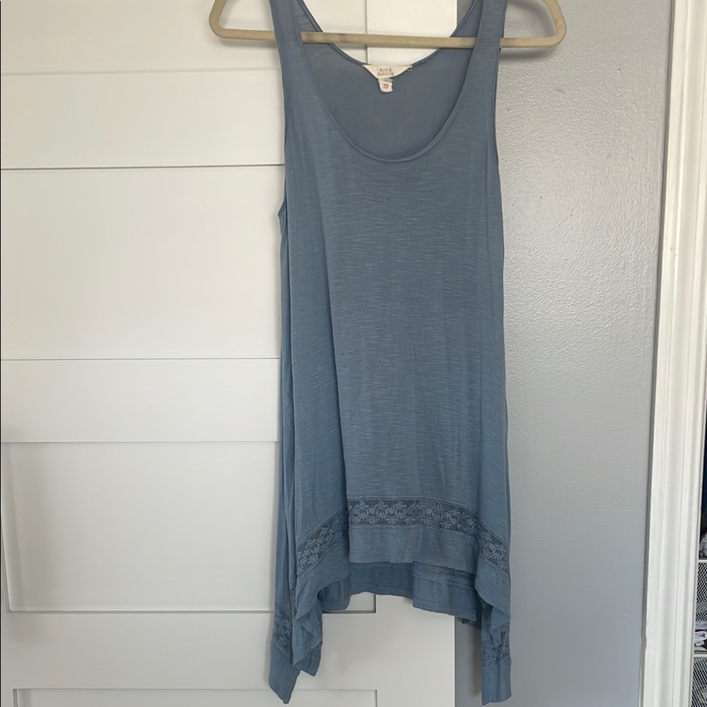 Blue Sleeveless Tunic